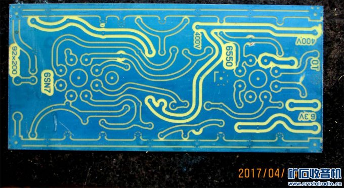 朋友要一个用6550做放大的功放