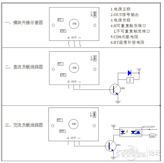 点击查看原图 人体红外感应LED小灯(很实用的哦~)
