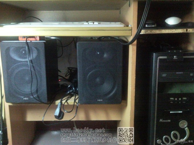 点击查看原图 软硬大改T5710瘦客户机,废旧饼罐改造机箱,30W节能迷彩下载机!