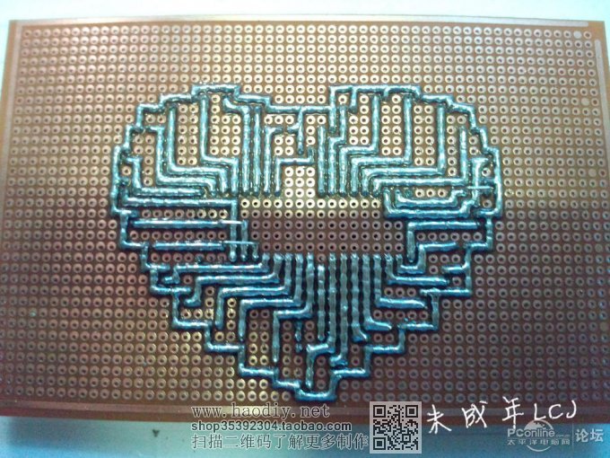 点击查看原图 《鬼魅灬技术宅》 2014年暑期最新作品 ★★★爱心LED流水灯★★