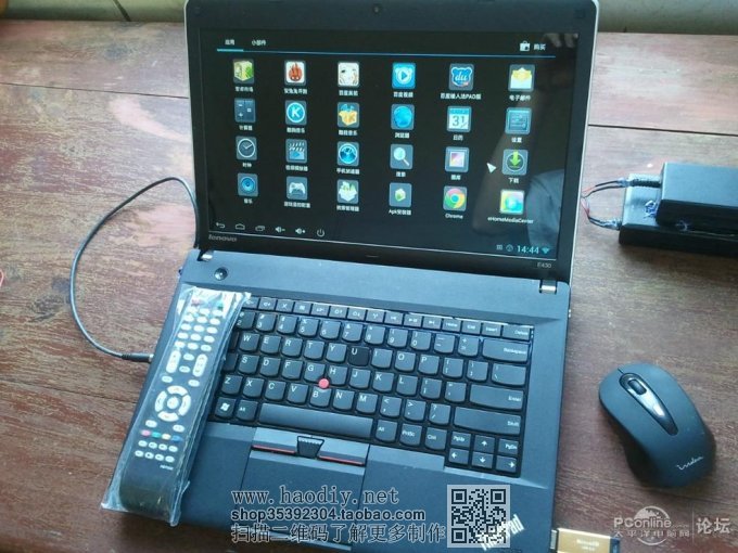 点击查看原图  坏笔记本被改成安卓电脑了