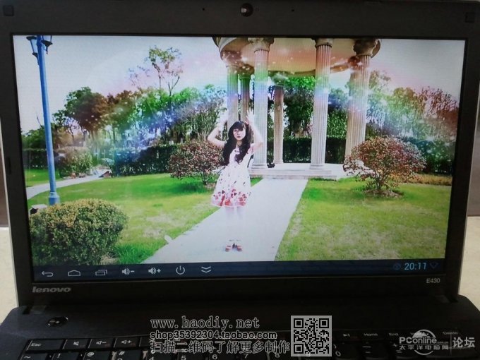 点击查看原图  坏笔记本被改成安卓电脑了