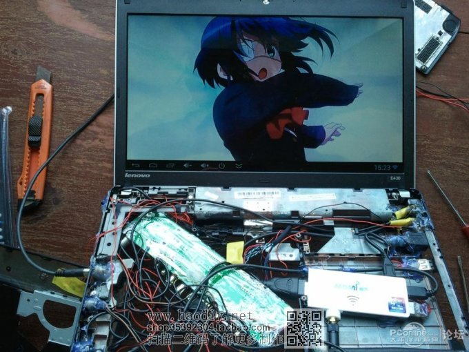 点击查看原图  坏笔记本被改成安卓电脑了