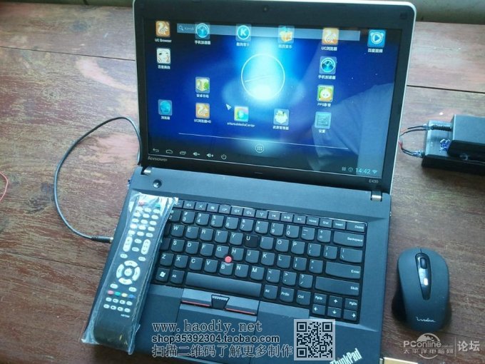 点击查看原图  坏笔记本被改成安卓电脑了