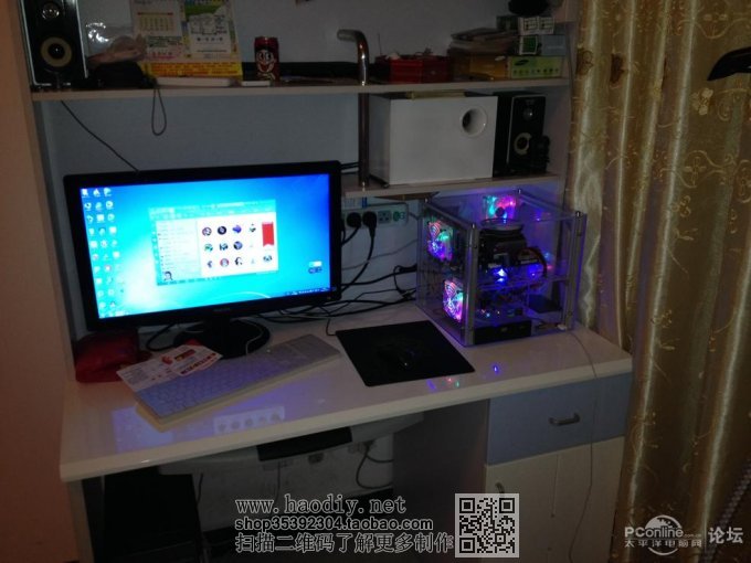 点击查看原图 DIY纯手工打造透明亚克力机箱