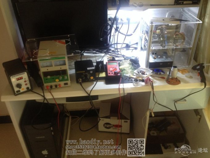 点击查看原图 DIY纯手工打造透明亚克力机箱