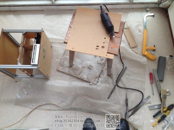 点击查看原图 DIY纯手工打造透明亚克力机箱