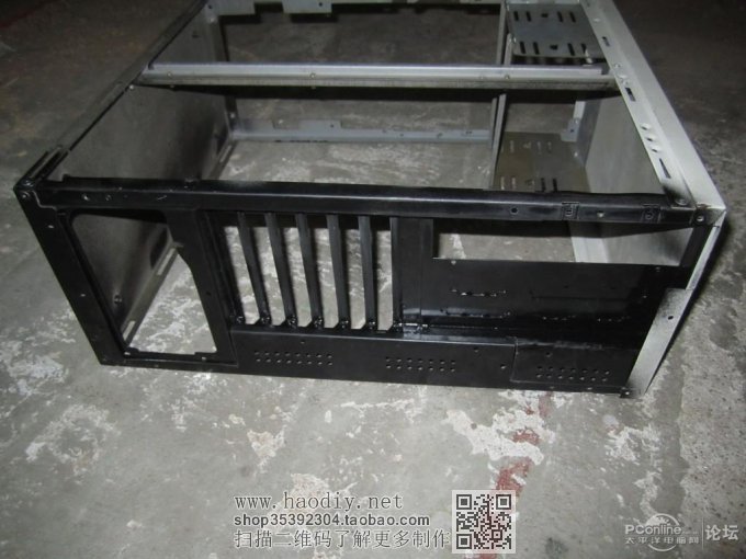 点击查看原图 辰小桀给力折腾 机箱MOD——黑色恶魔变身白色天使 废铁架电脑机