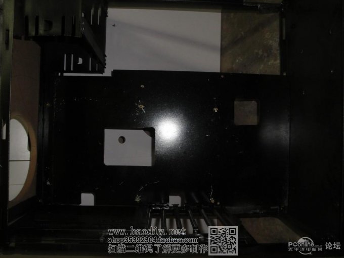 点击查看原图 辰小桀给力折腾 机箱MOD——黑色恶魔变身白色天使 废铁架电脑机