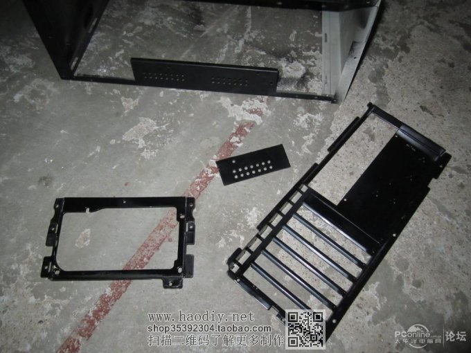 点击查看原图 辰小桀给力折腾 机箱MOD——黑色恶魔变身白色天使 废铁架电脑机