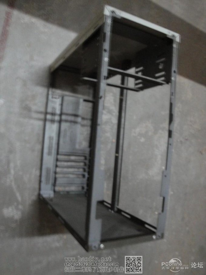 点击查看原图 辰小桀给力折腾 机箱MOD——黑色恶魔变身白色天使 废铁架电脑机