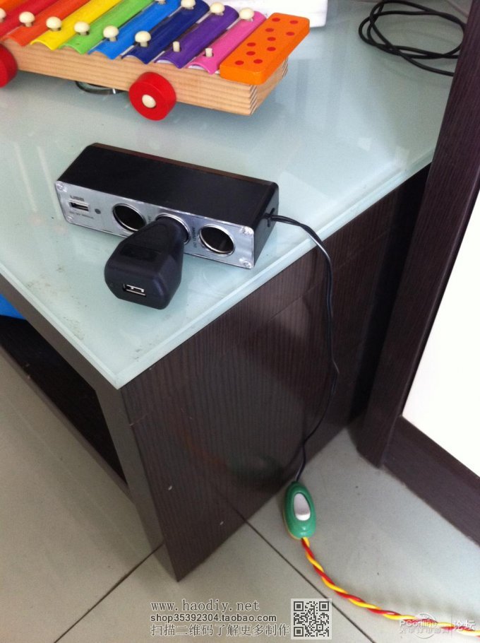 点击查看原图 太阳能电池+蓄电池→USB充电+防盗器+LED照明+UPS