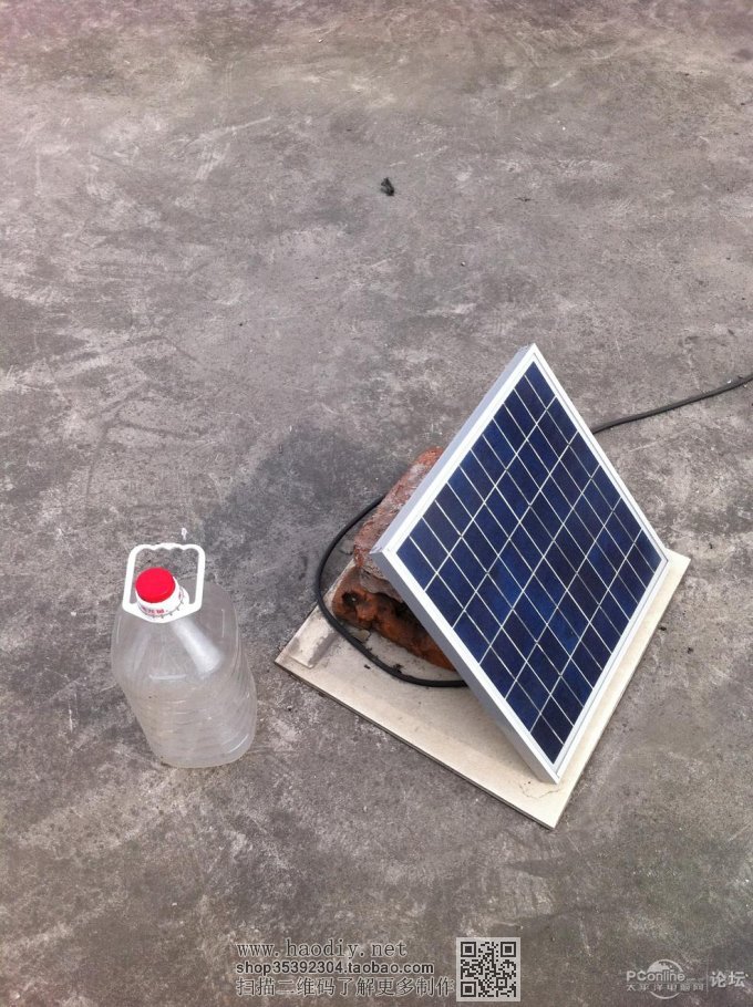 点击查看原图 太阳能电池+蓄电池→USB充电+防盗器+LED照明+UPS