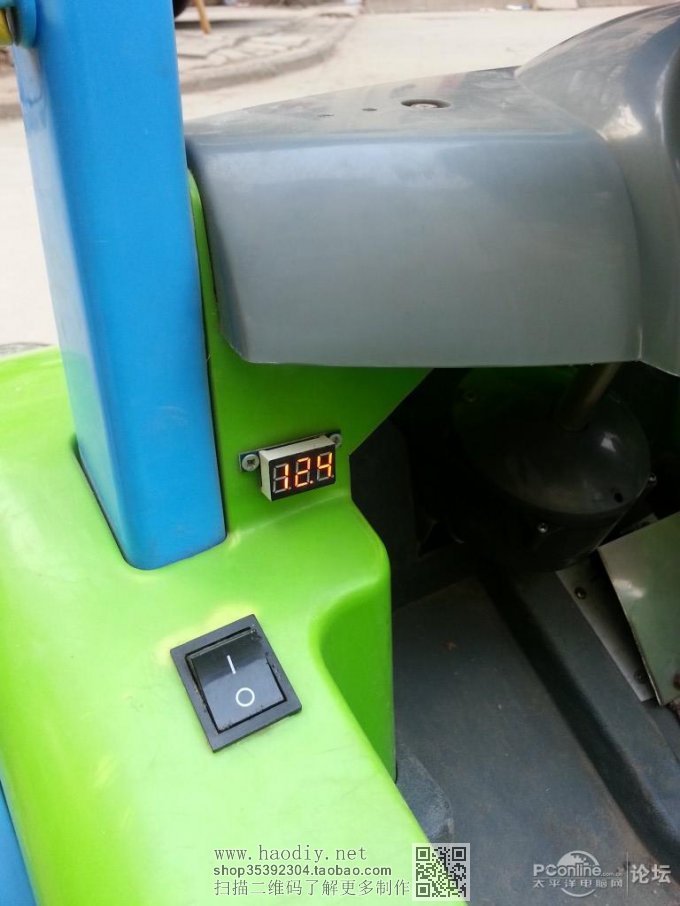 点击查看原图  终极改造,儿童电动车,小朋友车技要从小培养~~