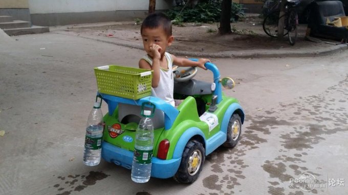 点击查看原图  终极改造,儿童电动车,小朋友车技要从小培养~~