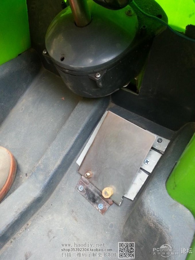 点击查看原图  终极改造,儿童电动车,小朋友车技要从小培养~~