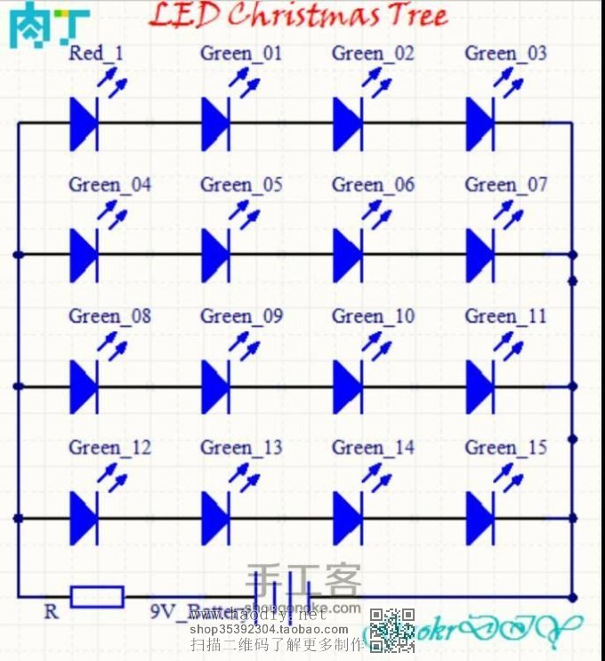 『转』LED圣诞树教程