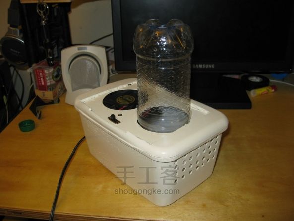 甭花钱买了,自己做个桌面加湿器得了!