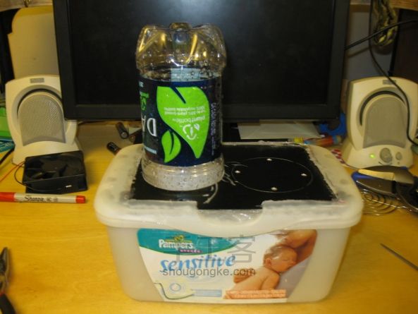 甭花钱买了,自己做个桌面加湿器得了!