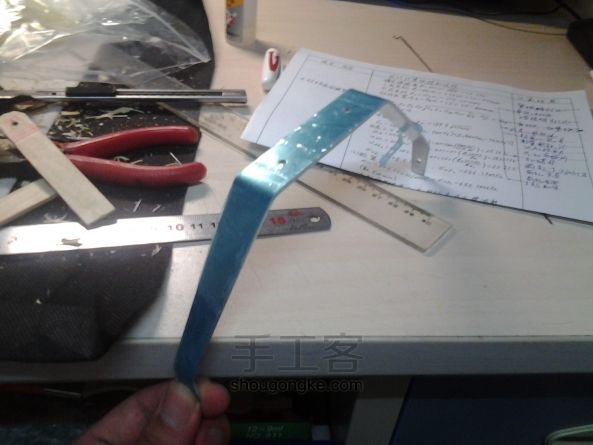 自主设计便携式1.3m翼展固定翼飞机Airwalker DIY创意手工