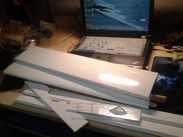 自主设计便携式1.3m翼展固定翼飞机Airwalker DIY创意手工