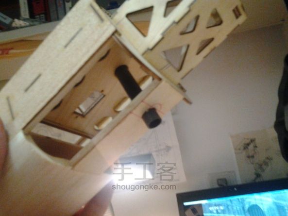 自主设计便携式1.3m翼展固定翼飞机Airwalker DIY创意手工