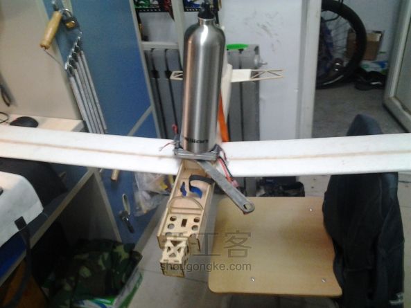 自主设计便携式1.3m翼展固定翼飞机Airwalker DIY创意手工