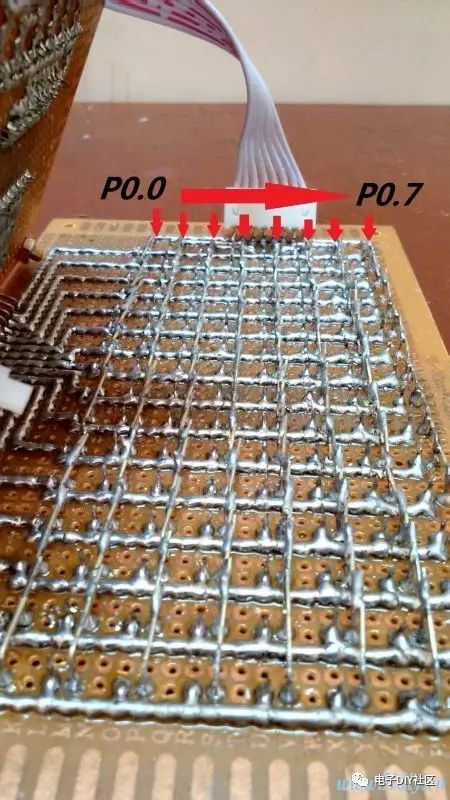 百分百成功 纯手工制作8*16点阵屏 左移屏效果